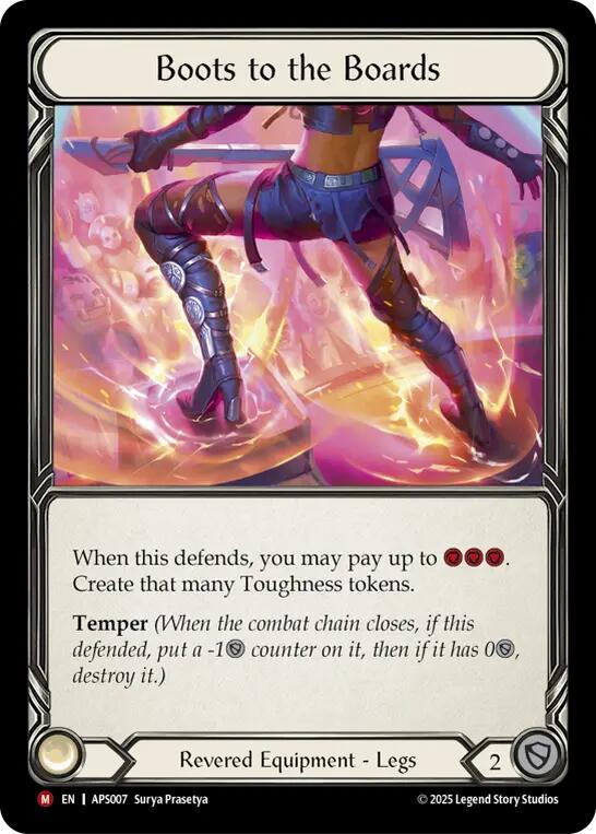 Boots to the Boards [APS007] (Armory Deck: Pleiades)  Rainbow Foil | Good Games Morley