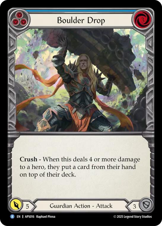 Boulder Drop (Blue) [APS016] (Armory Deck: Pleiades) | Good Games Morley