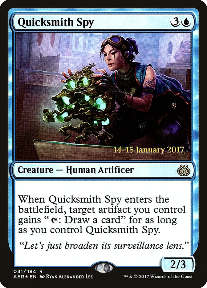 Quicksmith Spy [Aether Revolt Prerelease Promos] | Good Games Morley