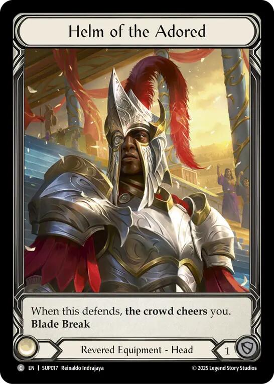 Helm of the Adored (Extended Art Cold Foil) [SUP017] (Super Slam)  Cold Foil | Good Games Morley