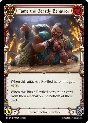 Tame the Beastly Behavior [SUP024] (Super Slam)  Rainbow Foil | Good Games Morley
