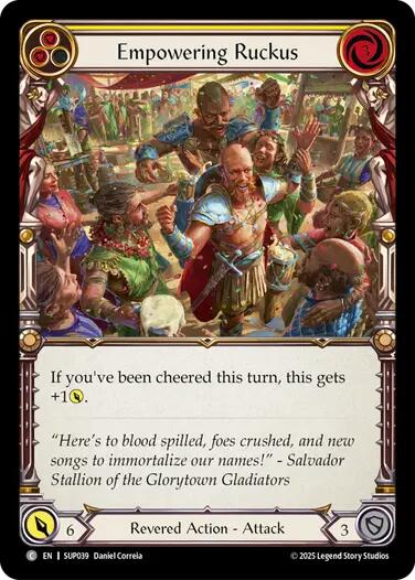 Empowering Ruckus [SUP039] (Super Slam)  Rainbow Foil | Good Games Morley