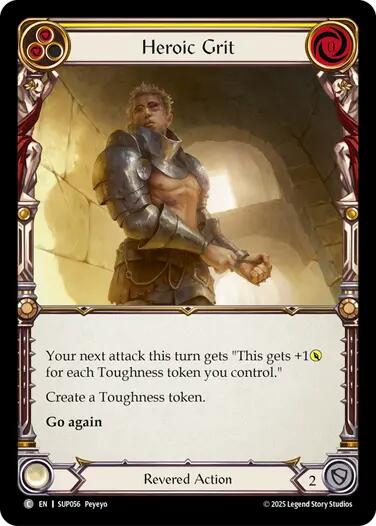 Heroic Grit [SUP056] (Super Slam)  Rainbow Foil | Good Games Morley