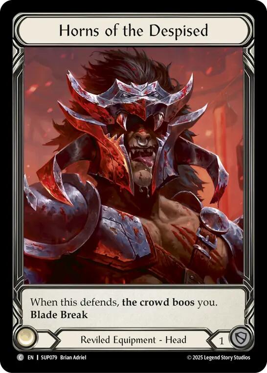 Horns of the Despised (Extended Art Cold Foil) [SUP079] (Super Slam)  Cold Foil | Good Games Morley
