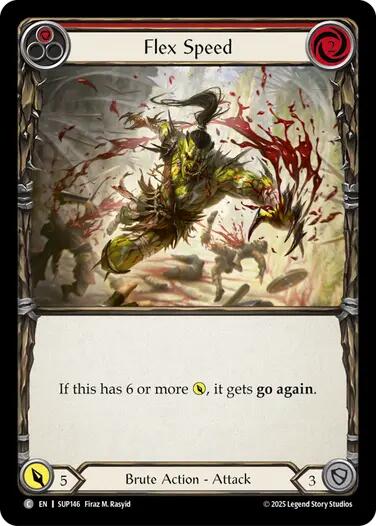 Flex Speed (Red) [SUP146] (Super Slam)  Rainbow Foil | Good Games Morley