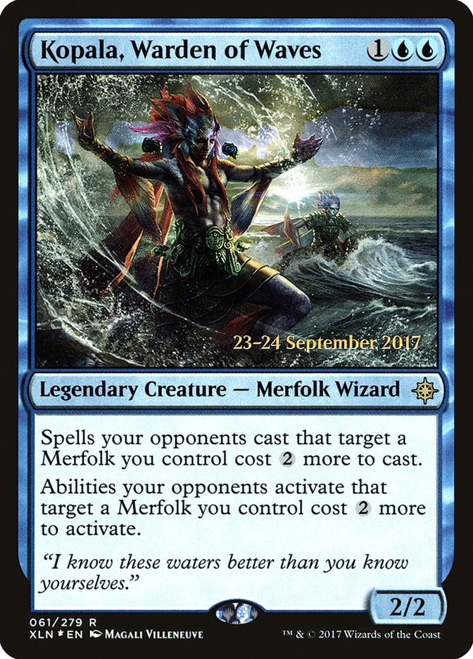 Kopala, Warden of Waves [Ixalan Prerelease Promos] | Good Games Morley