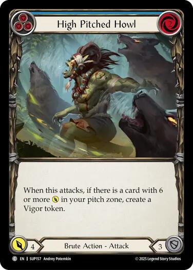 High Pitched Howl (Blue) [SUP157] (Super Slam)  Rainbow Foil | Good Games Morley