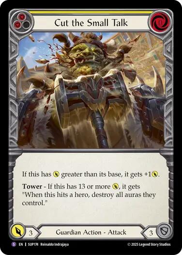 Cut the Small Talk [SUP174] (Super Slam)  Rainbow Foil | Good Games Morley