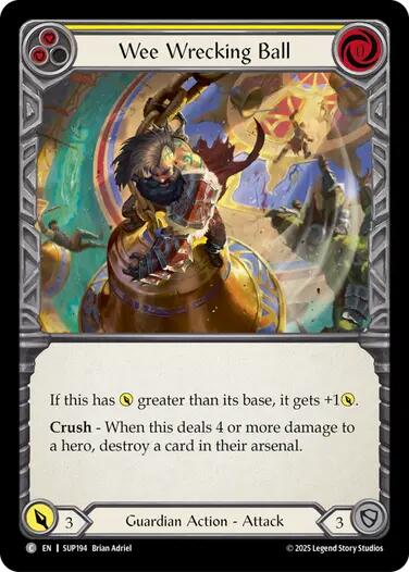 Wee Wrecking Ball [SUP194] (Super Slam)  Rainbow Foil | Good Games Morley