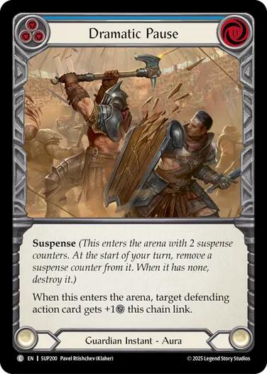 Dramatic Pause (Blue) [SUP200] (Super Slam)  Rainbow Foil | Good Games Morley