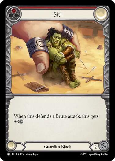 Sit! [SUP210] (Super Slam)  Rainbow Foil | Good Games Morley