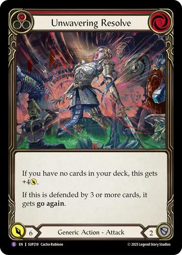 Unwavering Resolve [SUP218] (Super Slam)  Rainbow Foil | Good Games Morley