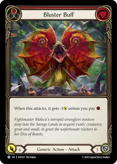 Bluster Buff [SUP221] (Super Slam)  Rainbow Foil | Good Games Morley