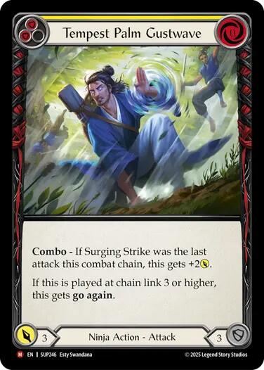 Tempest Palm Gustwave [SUP246] (Super Slam)  Rainbow Foil | Good Games Morley