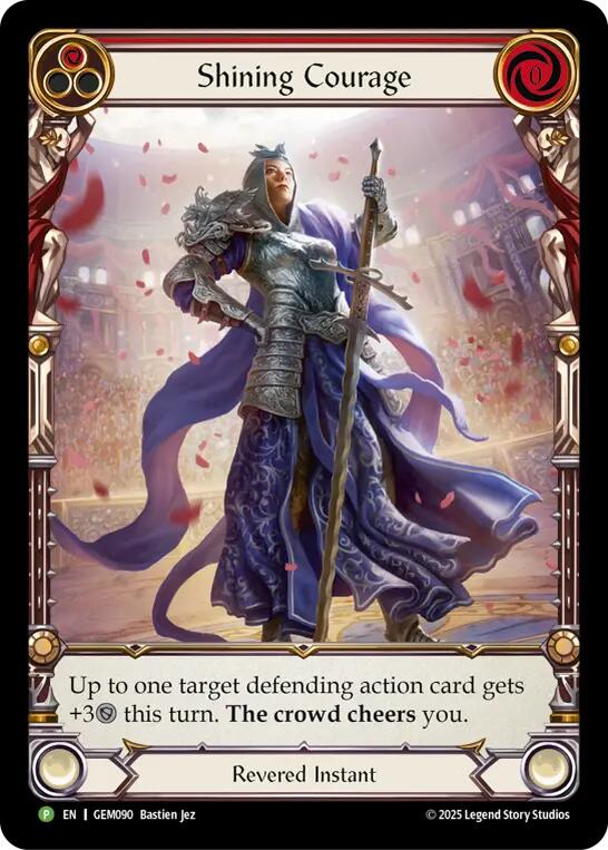 Shining Courage [GEM090] (GEM Pack 3)  Rainbow Foil | Good Games Morley