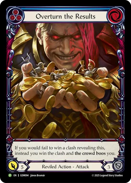 Overturn the Results [GEM094] (GEM Pack 3)  Rainbow Foil | Good Games Morley
