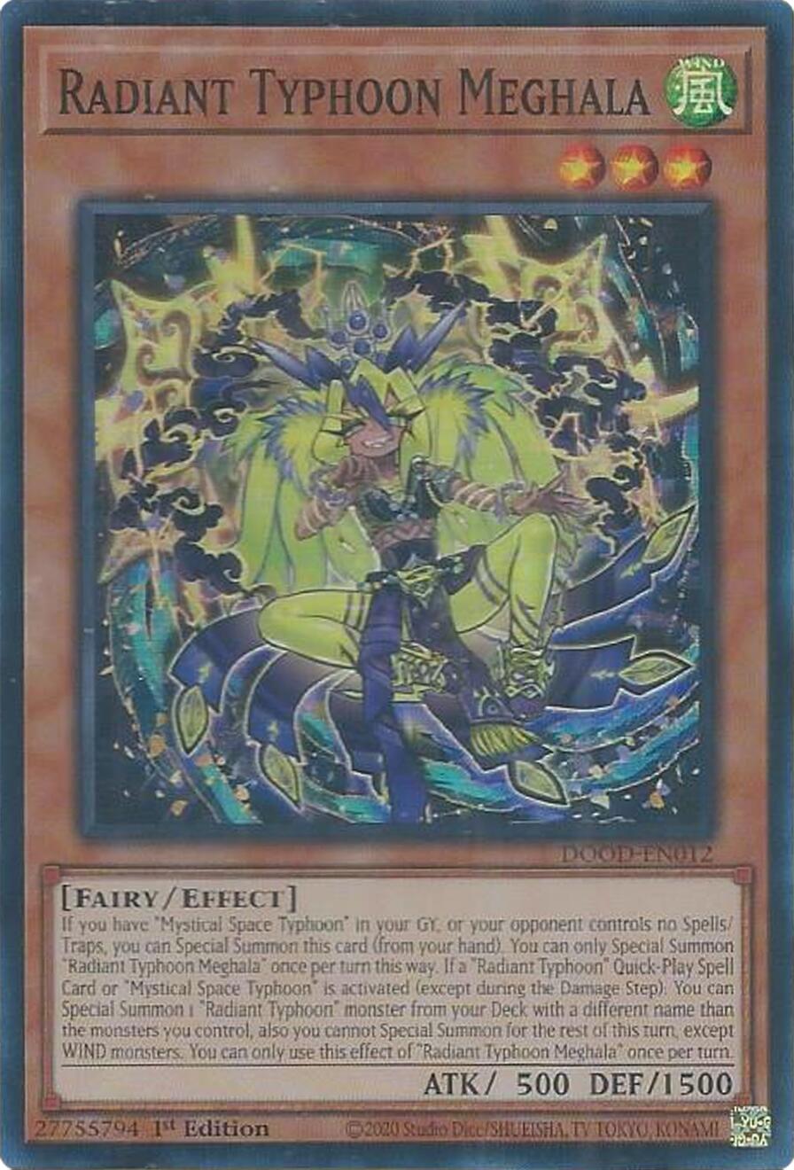 Radiant Typhoon Meghala [DOOD-EN012] Super Rare | Good Games Morley