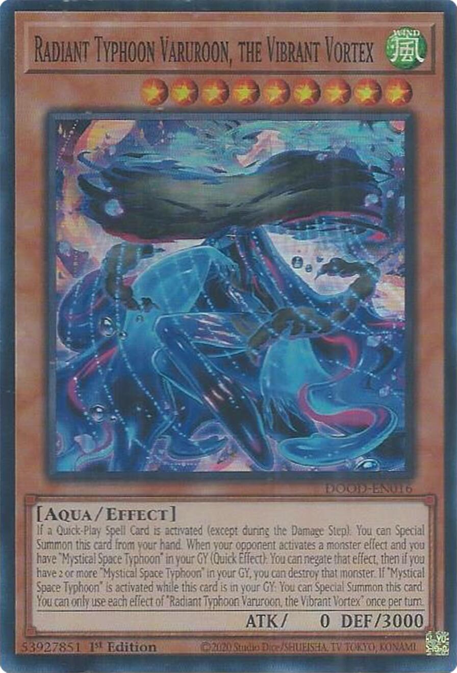 Radiant Typhoon Varuroon, the Vibrant Vortex [DOOD-EN016] Super Rare | Good Games Morley