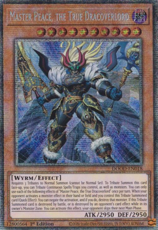 Master Peace, the True Dracoverlord (Starlight Rare) [DOOD-EN018] Starlight Rare | Good Games Morley