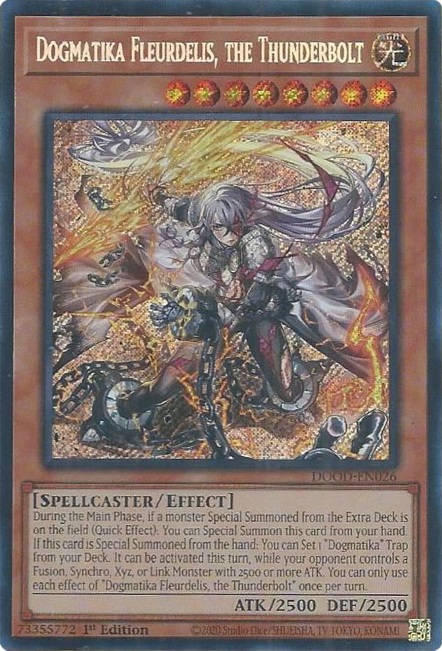 Dogmatika Fleurdelis, the Thunderbolt [DOOD-EN026] Secret Rare | Good Games Morley