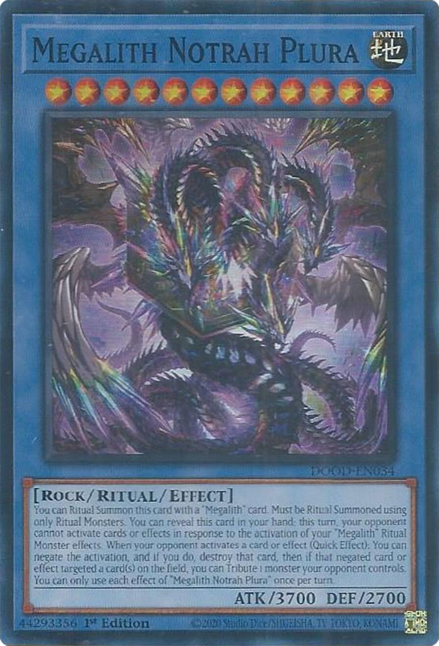 Megalith Notrah Plura [DOOD-EN034] Super Rare | Good Games Morley
