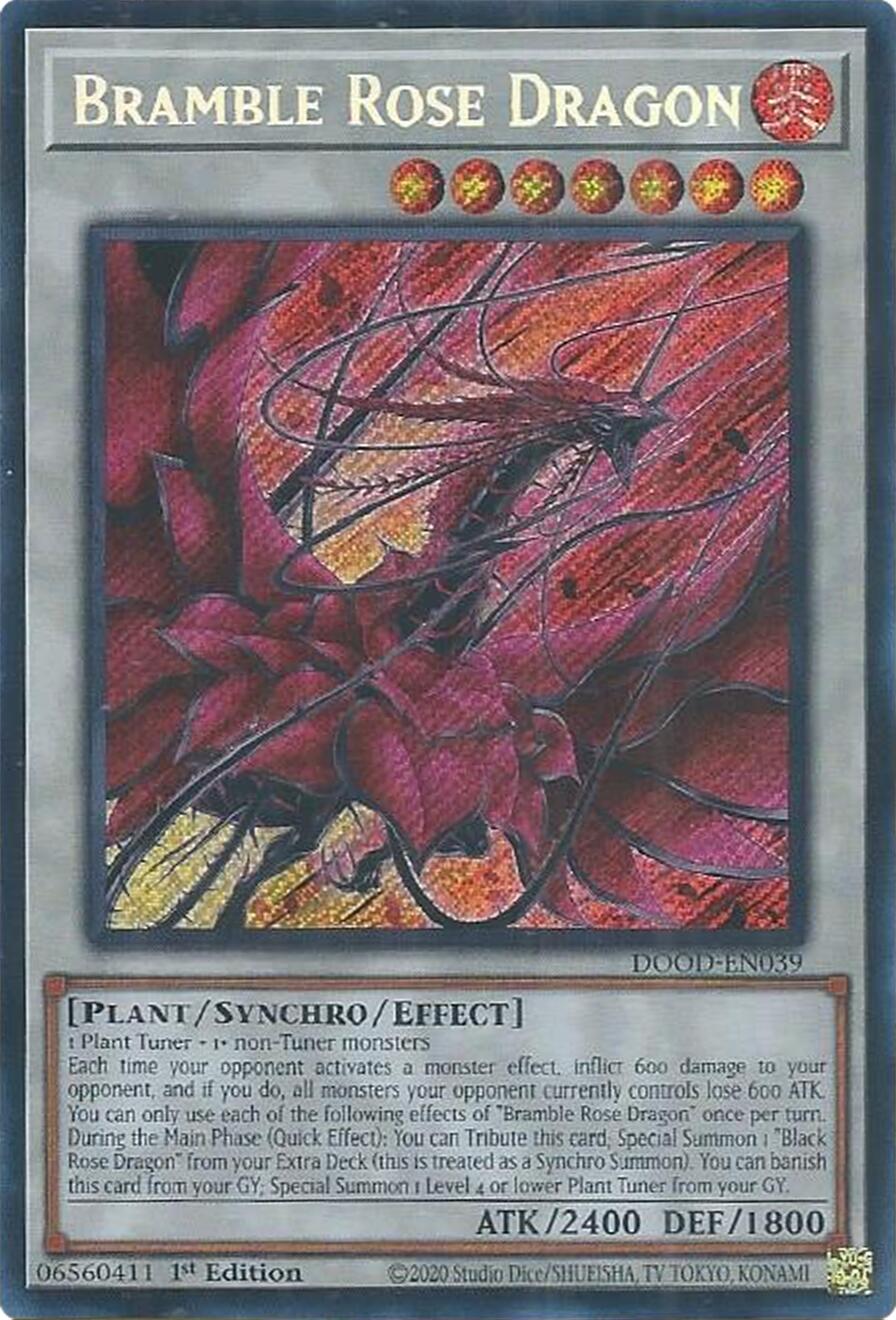 Bramble Rose Dragon [DOOD-EN039] Secret Rare | Good Games Morley