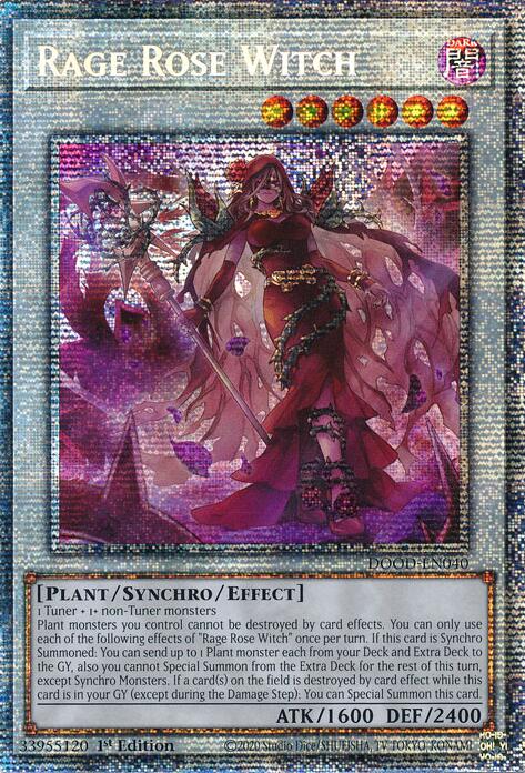 Rage Rose Witch (Starlight Rare) [DOOD-EN040] Starlight Rare | Good Games Morley