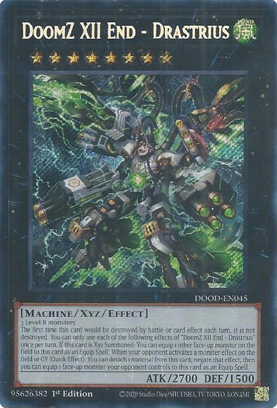 DoomZ XII End - Drastrius [DOOD-EN045] Secret Rare | Good Games Morley