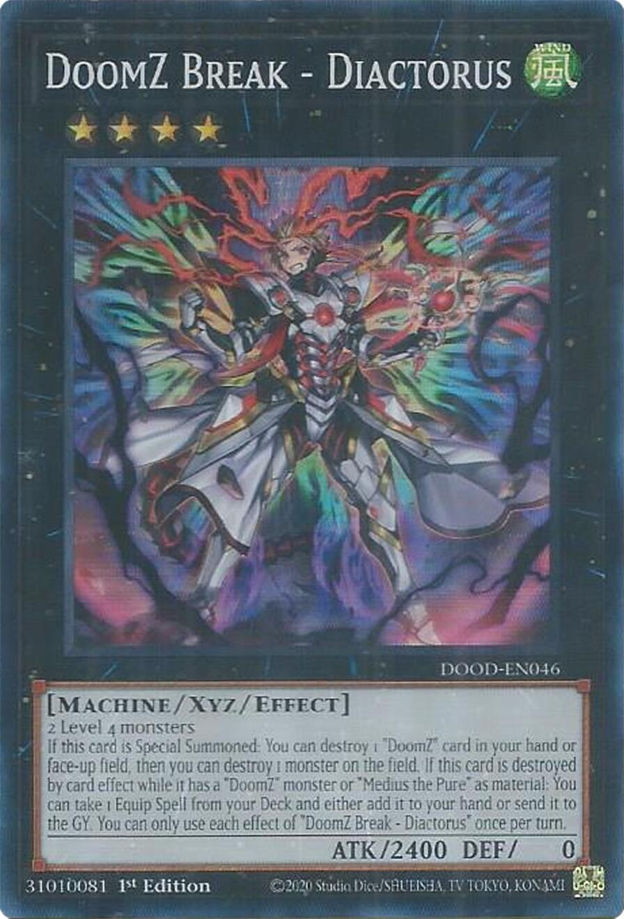 DoomZ Break - Diactorus [DOOD-EN046] Super Rare | Good Games Morley