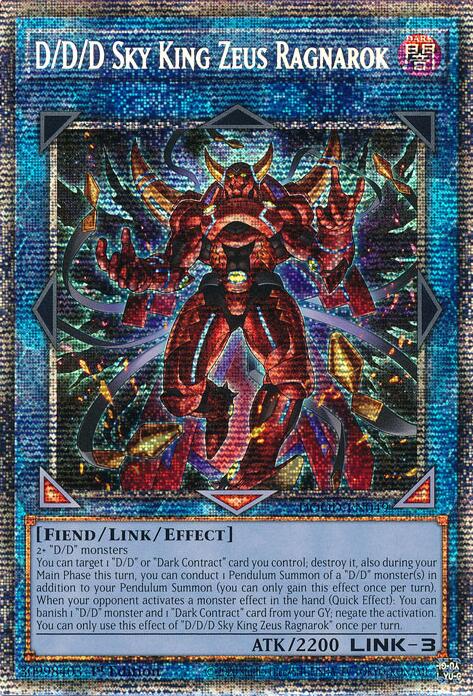 D/D/D Sky King Zeus Ragnarok (Starlight Rare) [DOOD-EN049] Starlight Rare | Good Games Morley