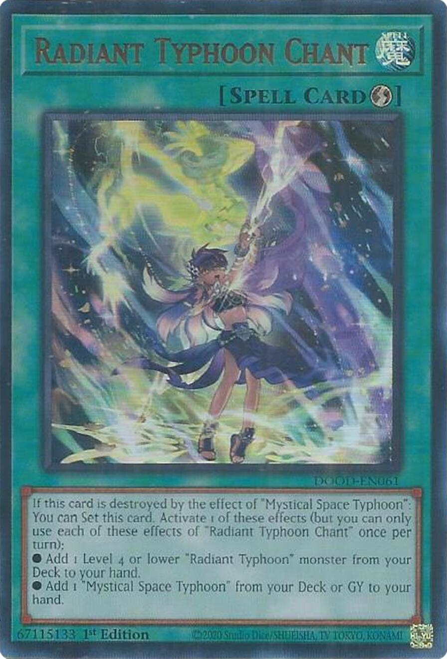 Radiant Typhoon Chant [DOOD-EN061] Ultra Rare | Good Games Morley