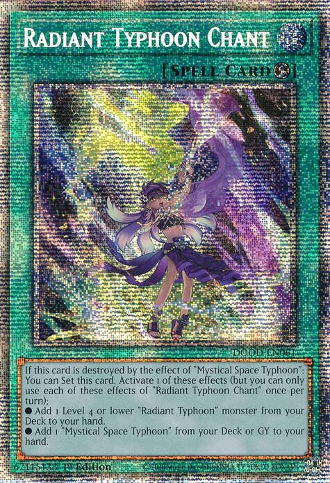 Radiant Typhoon Chant (Starlight Rare) [DOOD-EN061] Starlight Rare | Good Games Morley