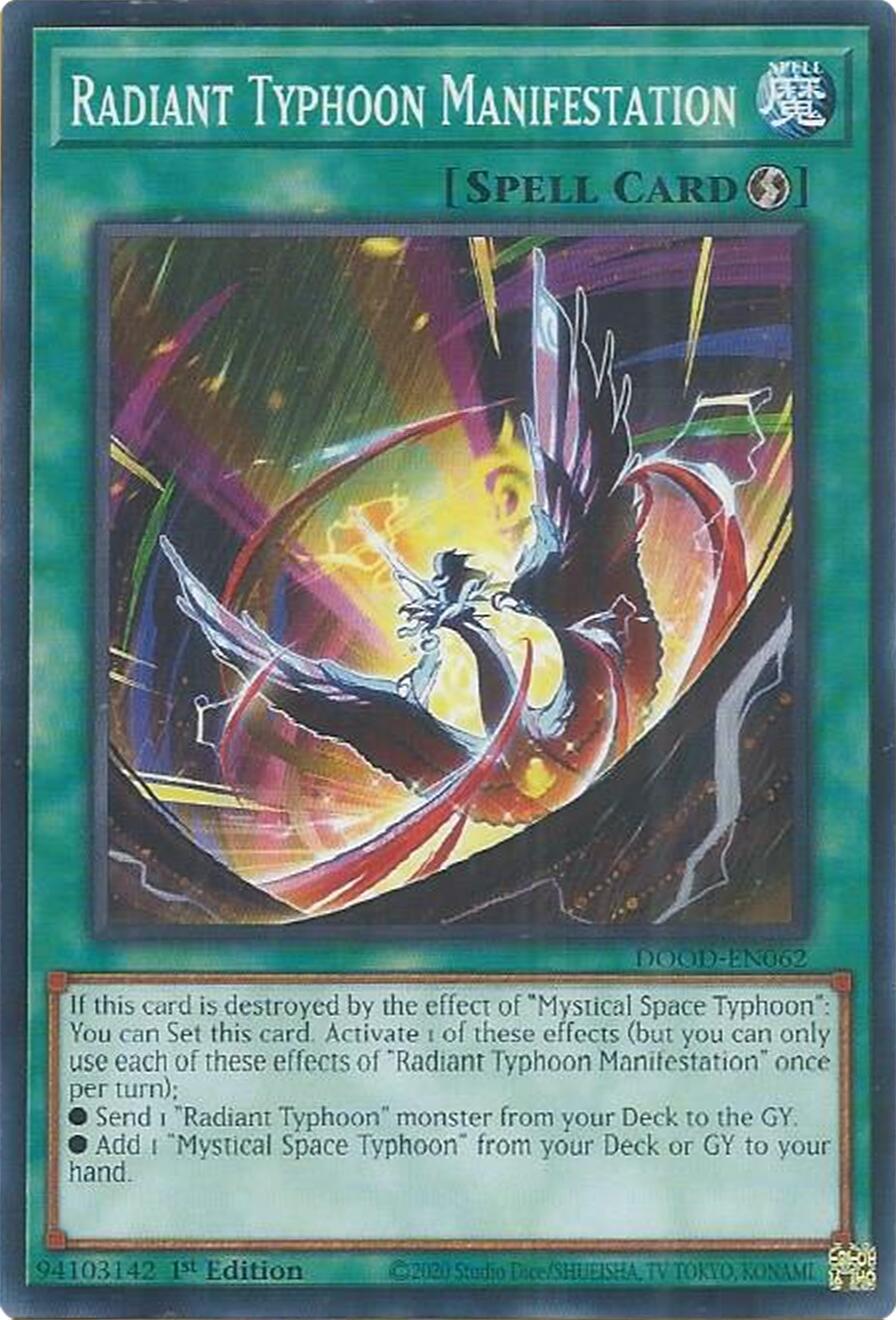 Radiant Typhoon Manifestation [DOOD-EN062] Common | Good Games Morley