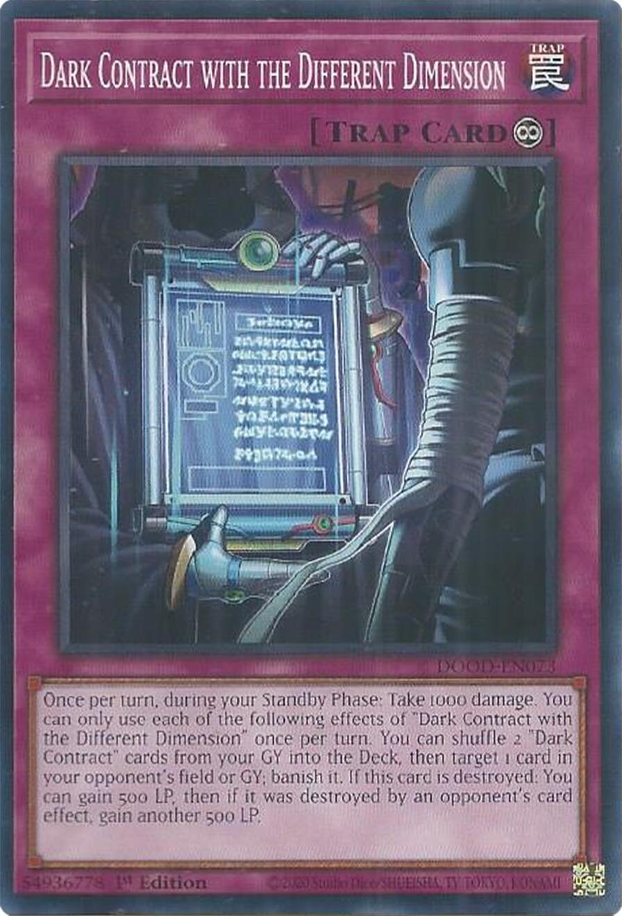 Dark Contract with the Different Dimension [DOOD-EN073] Common | Good Games Morley