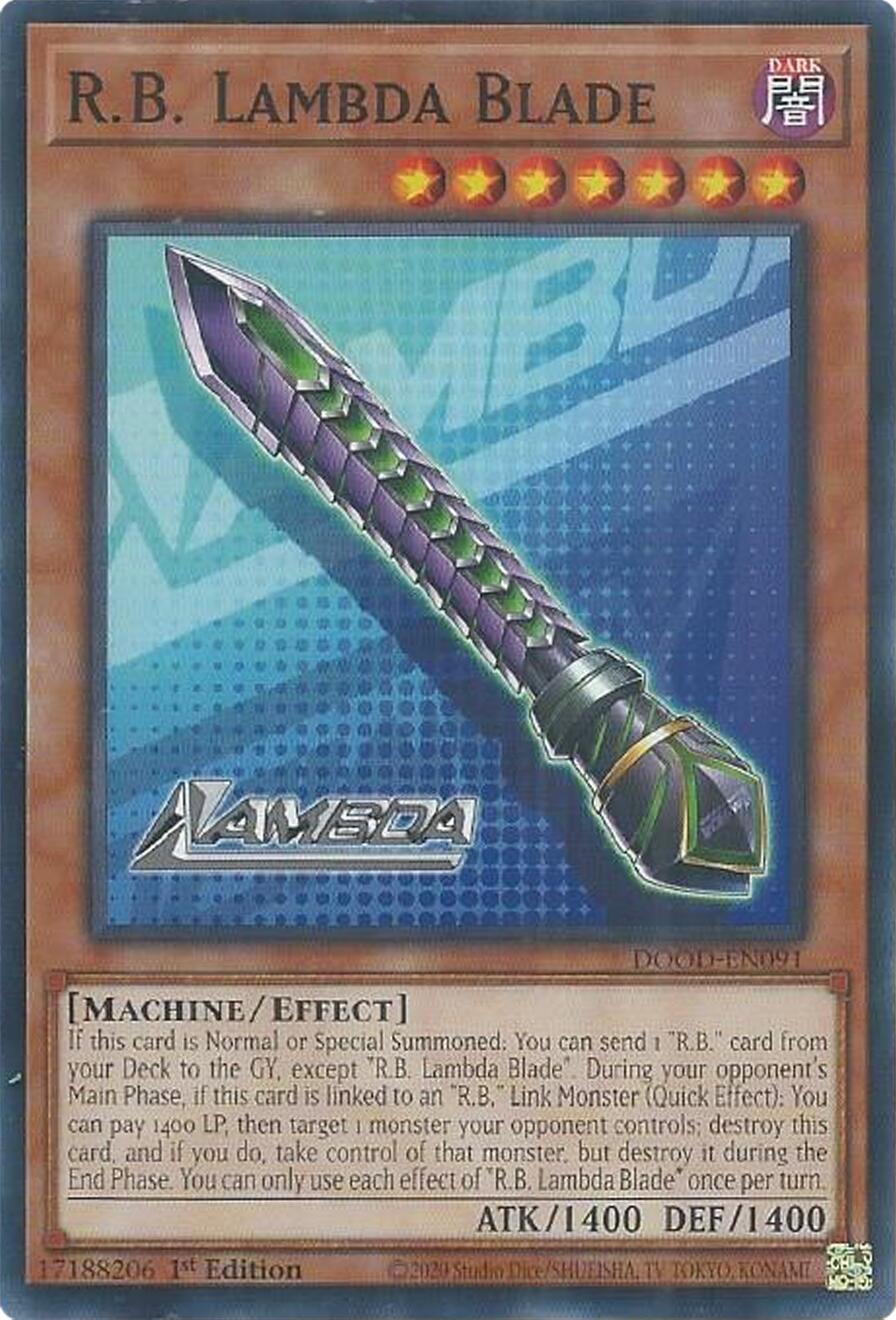 R.B. Lambda Blade [DOOD-EN091] Common | Good Games Morley