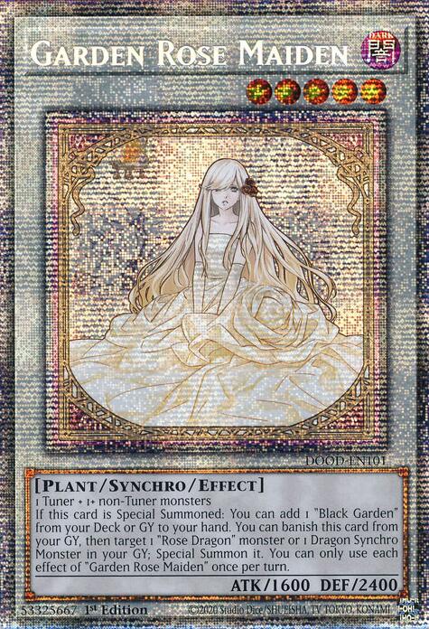 Garden Rose Maiden [DOOD-EN101] Starlight Rare | Good Games Morley