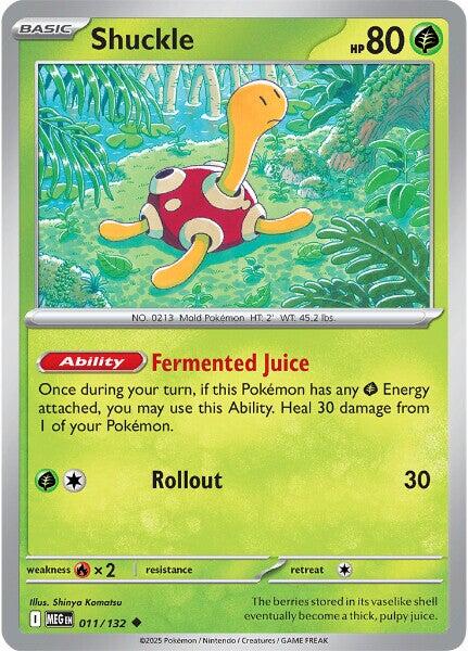Shuckle (011/132) [Mega Evolution: Base Set] | Good Games Morley