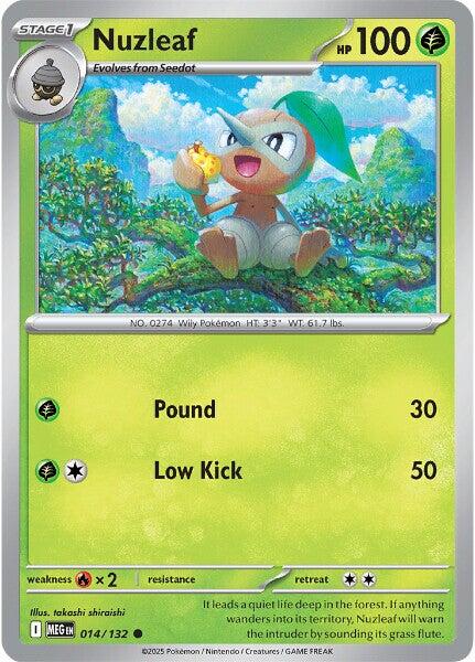 Nuzleaf (014/132) [Mega Evolution: Base Set] | Good Games Morley