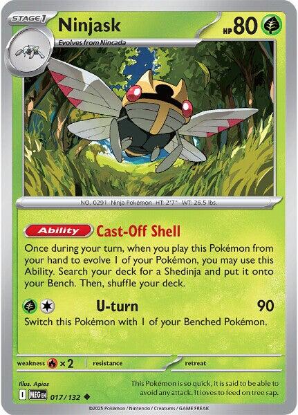 Ninjask (017/132) [Mega Evolution: Base Set] | Good Games Morley