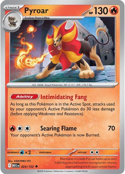 Pyroar (024/132) [Mega Evolution: Base Set] | Good Games Morley
