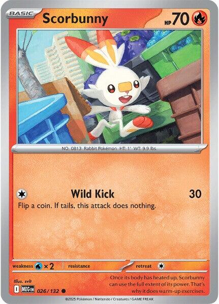 Scorbunny (026/132) [Mega Evolution: Base Set] | Good Games Morley