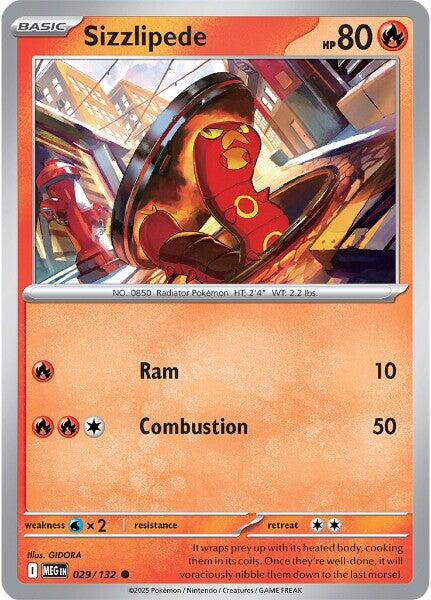 Sizzlipede (029/132) [Mega Evolution: Base Set] | Good Games Morley