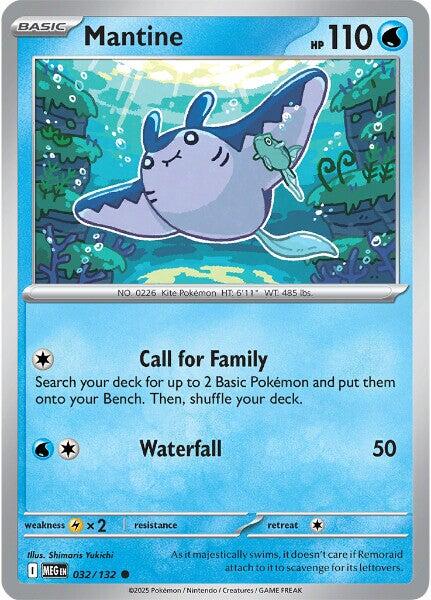 Mantine (032/132) [Mega Evolution: Base Set] | Good Games Morley