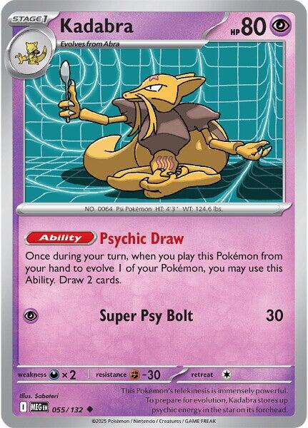 Kadabra (055/132) [Mega Evolution: Base Set] | Good Games Morley