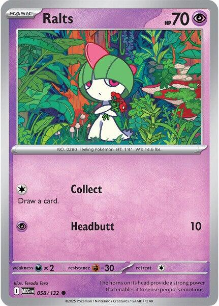 Ralts (058/132) [Mega Evolutions: Base Set] | Good Games Morley