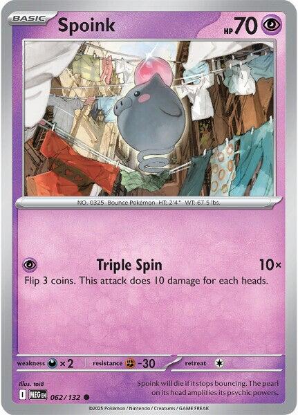 Spoink (062/132) [Mega Evolutions: Base Set] | Good Games Morley