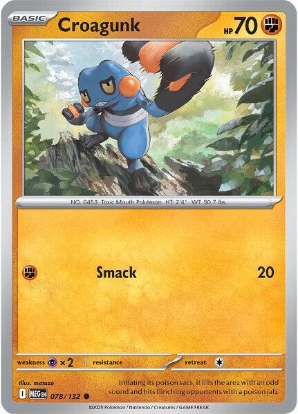 Croagunk (078/132) [Mega Evolution: Base Set] | Good Games Morley