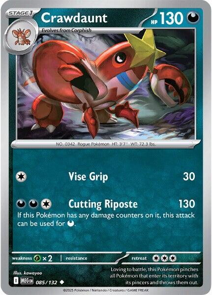 Crawdaunt (085/132) [Mega Evolution: Base Set] | Good Games Morley