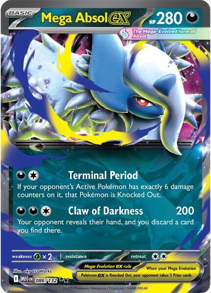 Mega Absol ex (086/132) [Mega Evolutions: Base Set] | Good Games Morley