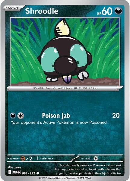 Shroodle (091/132) [Mega Evolution: Base Set] | Good Games Morley